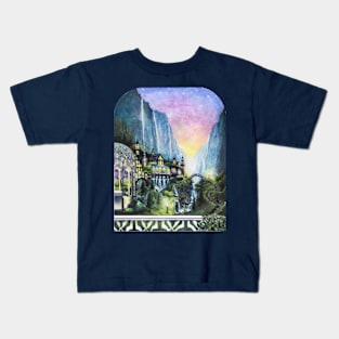 oasis among the cliffs Kids T-Shirt